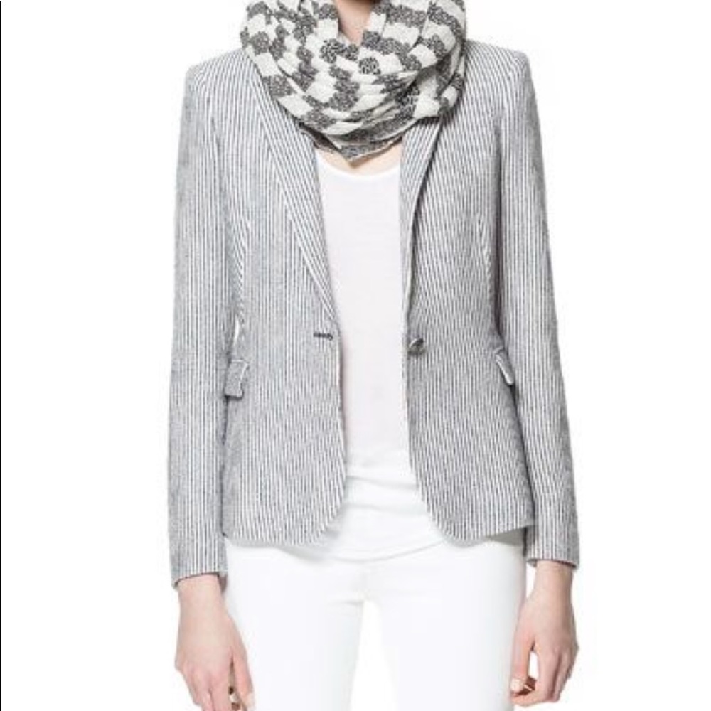Zara stripped blazer